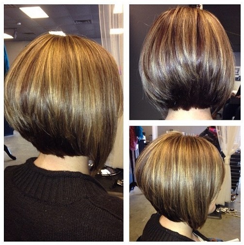 Chic Short Haircut for Women - The Stacked Bob Cut - Hairstyles Weekly