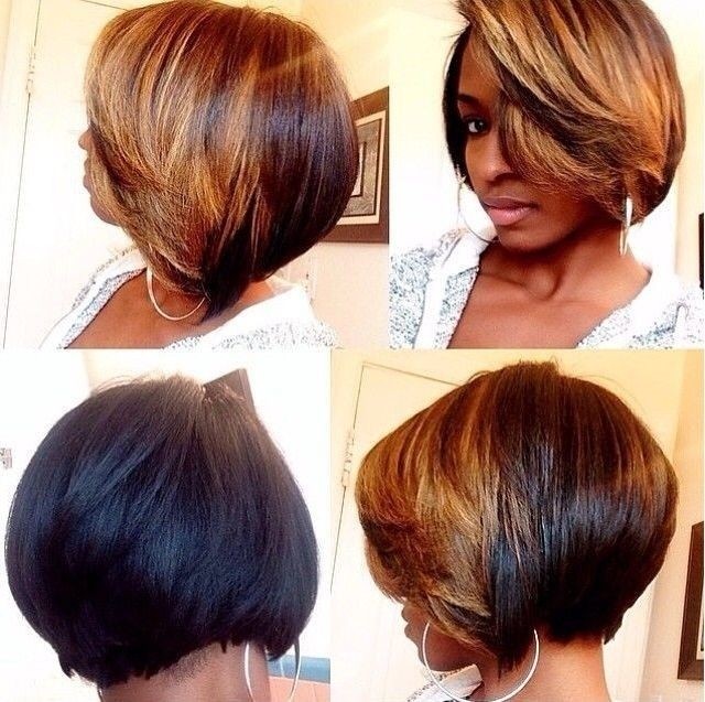 Trendy Two Tone Short Hairstyle for Black Women - Hairstyles Weekly