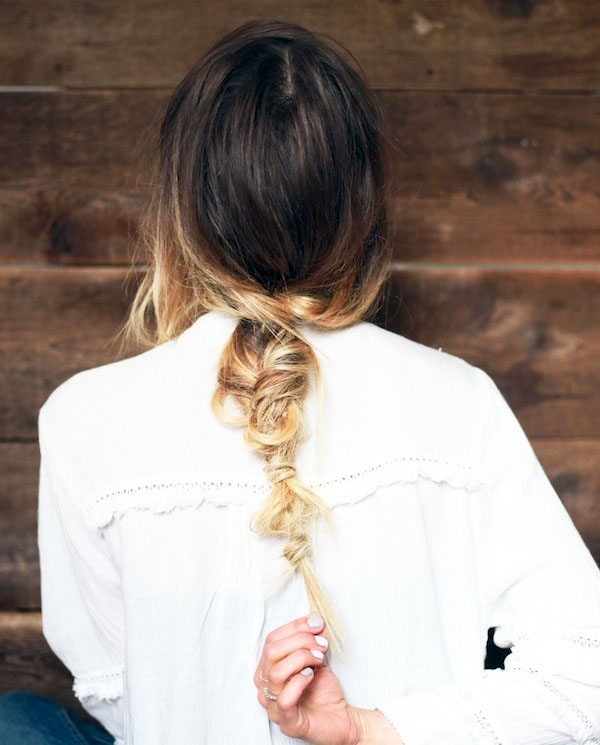 Summer Hair Inspiration: Messy Ombre Fishtail Braid!