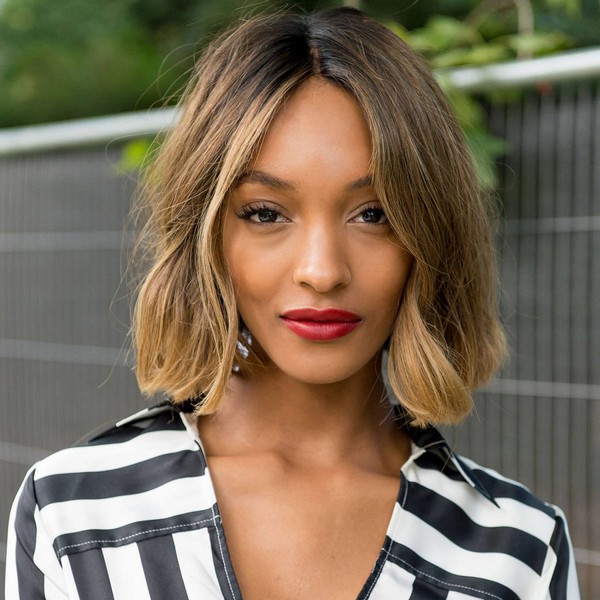African American ombre bob hairstyle for thin hair