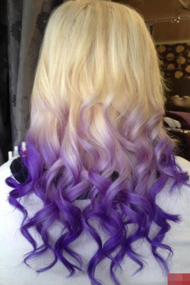 Blonde To Purple Root Ombre Hair Hairstyles Weekly