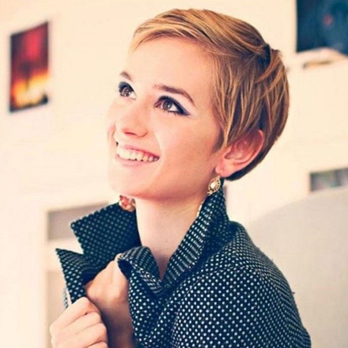 Cute Pixie Haircuts For Round Faces