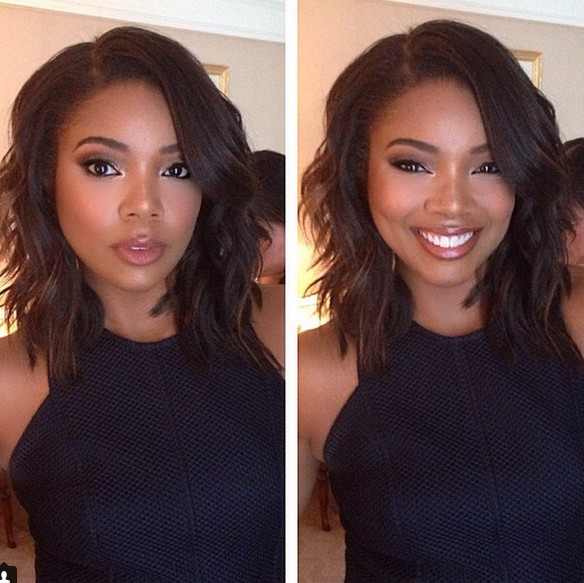 Gabrielle Union Wavy Bob Cut Hairstyles Weekly