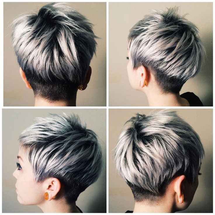 modern silver pixie cut for women  hairstyles weekly