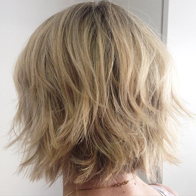 Back View Of Messy Bob Hairstyle Hairstyles Weekly