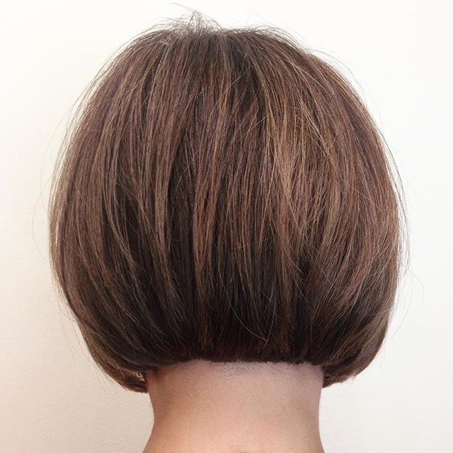 Back View Of Stacked Bob Hairstyles  
