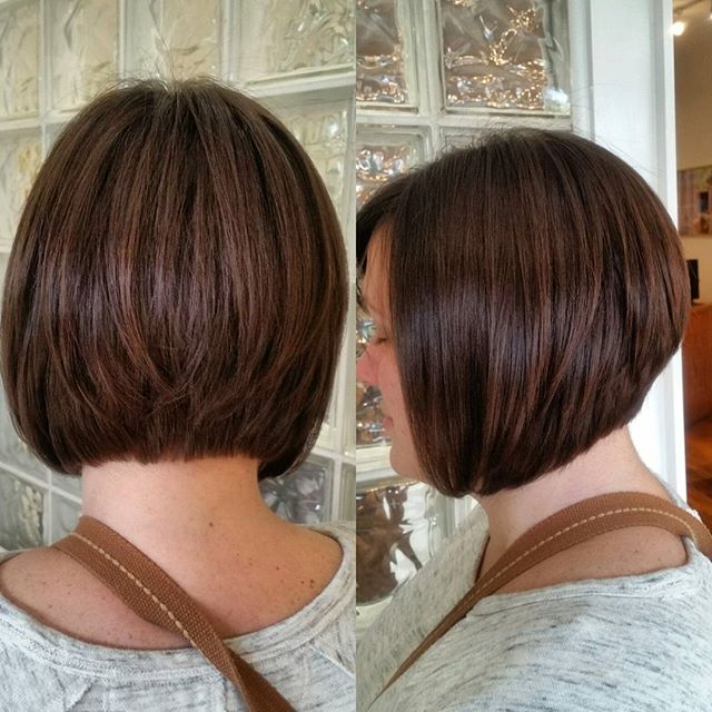 Long Graduated Bob Hairstyle