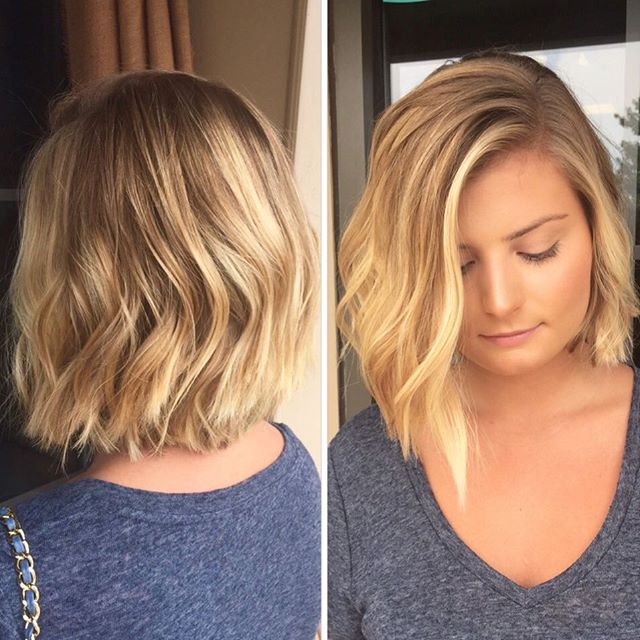 angled bob round face