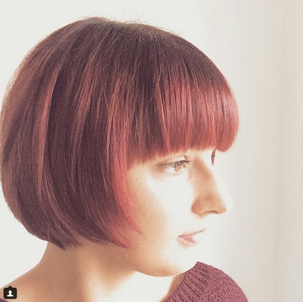 bob haircut with fringe 2019