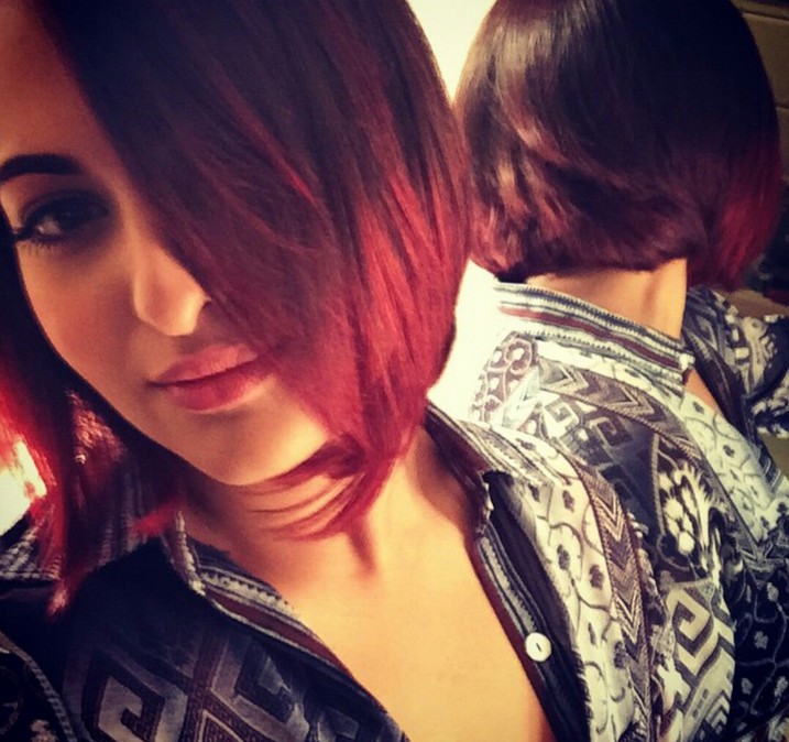 dark to red ombre bob hairstyle for thick hair