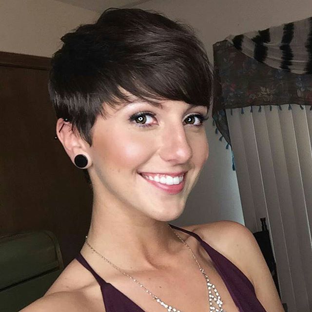 easy daily short haircut - pixie cut with bangs