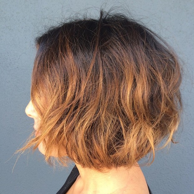 Ombre Hair With Short Layers