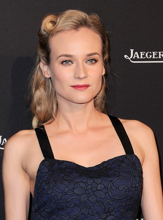 Diane Kruger 1960's Retro Hairstyle for Square Faces - Hairstyles Weekly