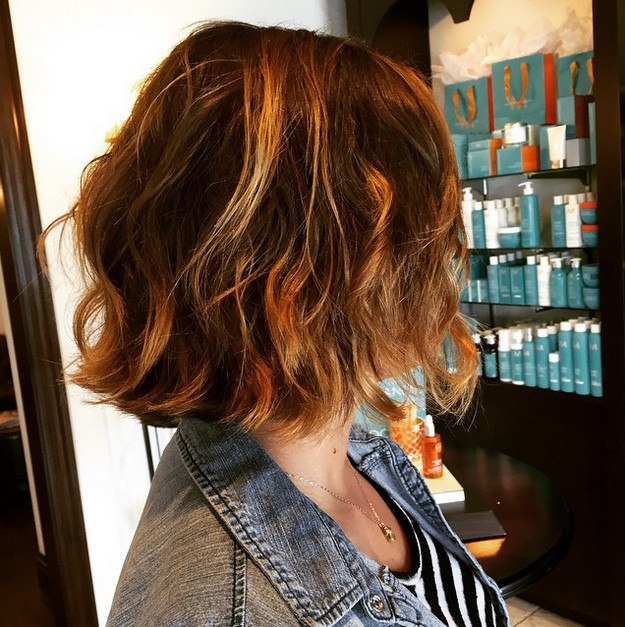 Image of Beach waves blunt bob layered