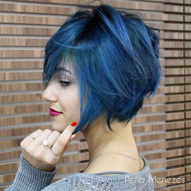 25 HQ Pictures Blue Bob Hair / 15 Stunning Navy Blue Black Hair Color Ideas For A Chic Look