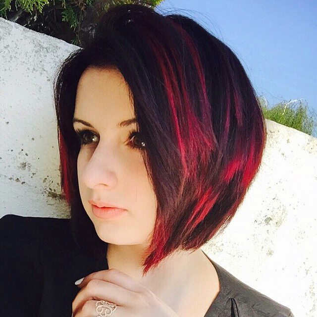 Short Bob Hair Color Ideas Dark Red Hairstyles Weekly