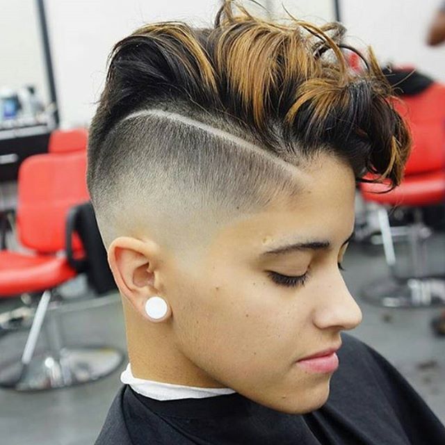 Short Edgy Haircut Side Shaved Haircut For Women