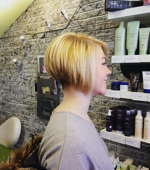 Super Short Inverted Bob Haircut