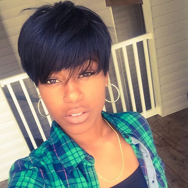 Short Haircuts With Bangs For Black Women