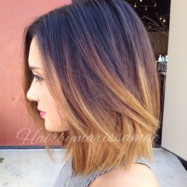 short ombre bob hair style for summer