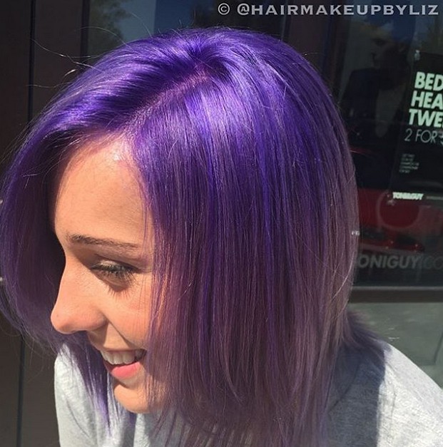 purple pastel short hairstyle hairstyles gorgeous hair bob straight length ombre styles haircuts bright balayage lob credit mid pretty deep