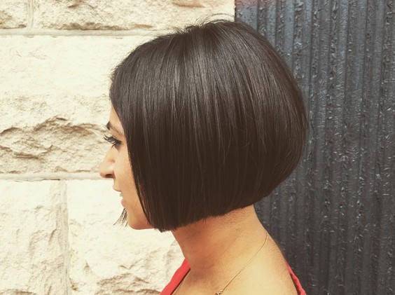 Side View Of Graduated Bob Haircut For Short Hair Hairstyles Weekly