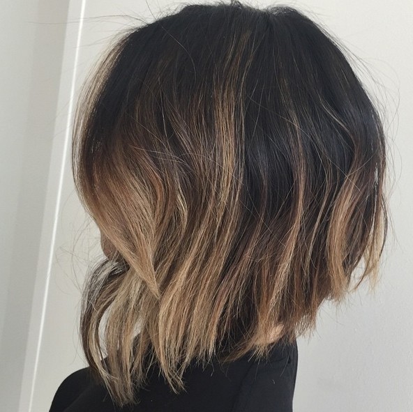 textured ombre bob haircut for thick hair  hairstyles weekly