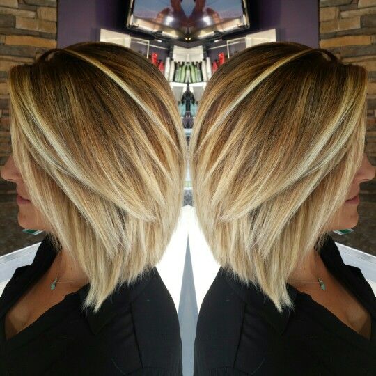 Inverted Blonde Bob