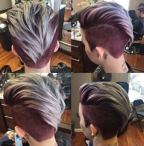 360 Pixie Haircut View - Shaved Short Hairstyle for Thick Hair