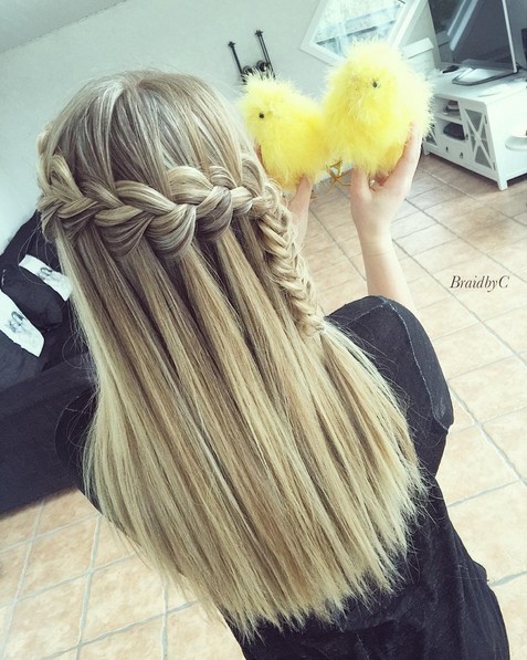 Amazing Cute Braid Hairstyle Straight Long Hair Ideas For