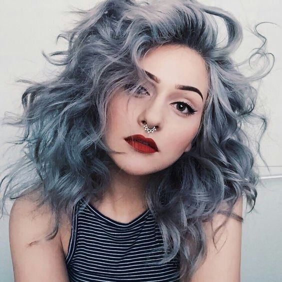 grey green hair