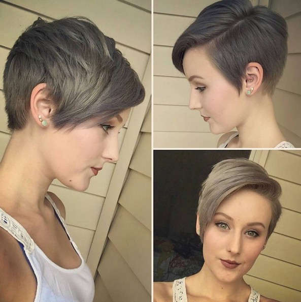 Chic Short Hairstyle with Side Bangs - Summer Haircuts 2016