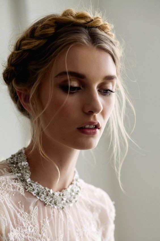 Gorgeous bridal braid crown - Casual Hairstyles for Summer