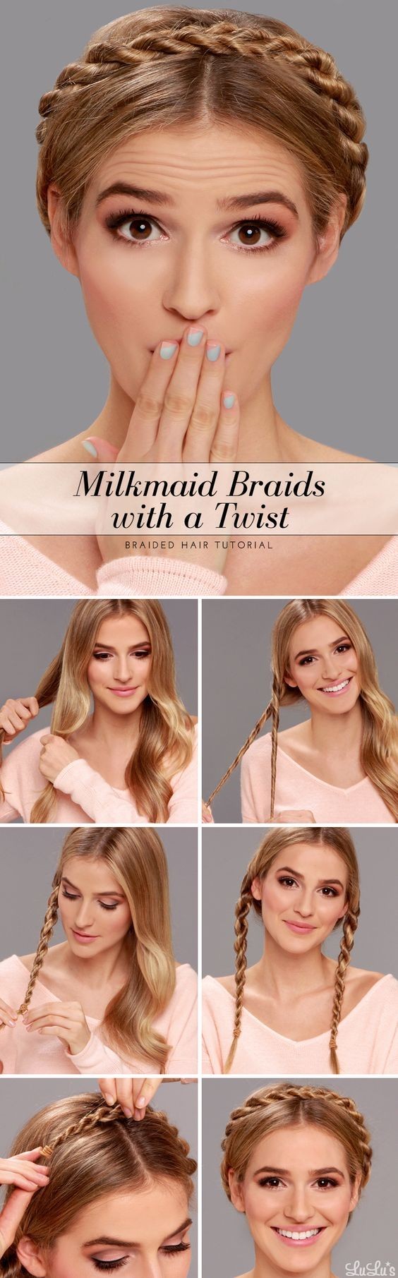 Milkmaid Braid Hair Styles with a Twist Hair Tutorial