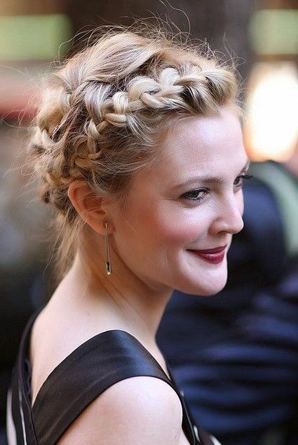 Milkmaid Braids For Short Hair Cute Updo Hairstyle For Short Hair