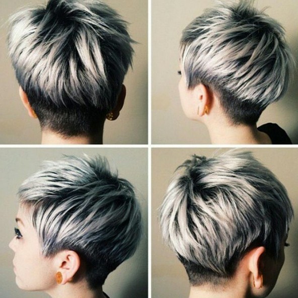 Funky Short Hairstyles For Grey Hair