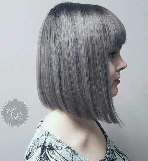 Trendy Gray Hairstyles Gray Hair Trend Balayage Hair Designs Hairstyles Weekly