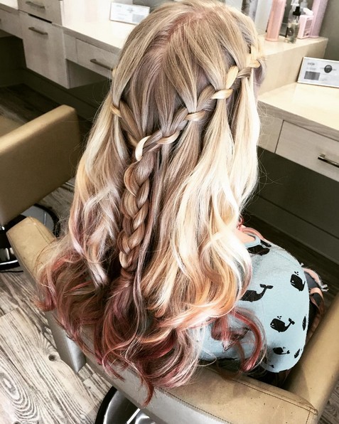 Waterfall Braids - Cute Hairstyles for Girl Long Hair