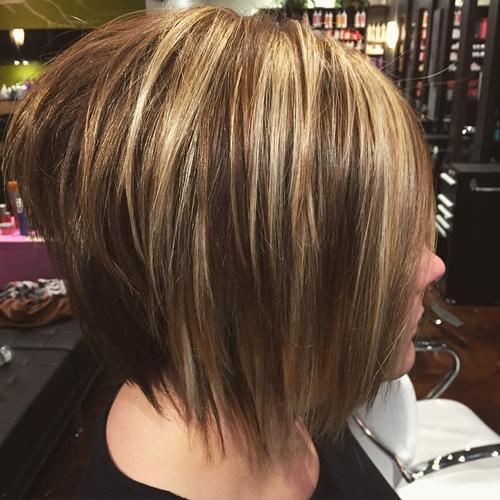 choppy razor cut bob