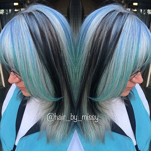 20 Blue Hair Color Ideas Pastel Blue Balayage Ombre Blue