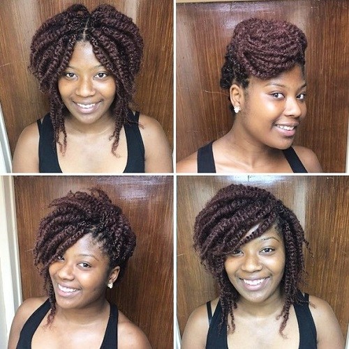 Four Ways To Style Your Kinky Twists Hairstyles Weekly