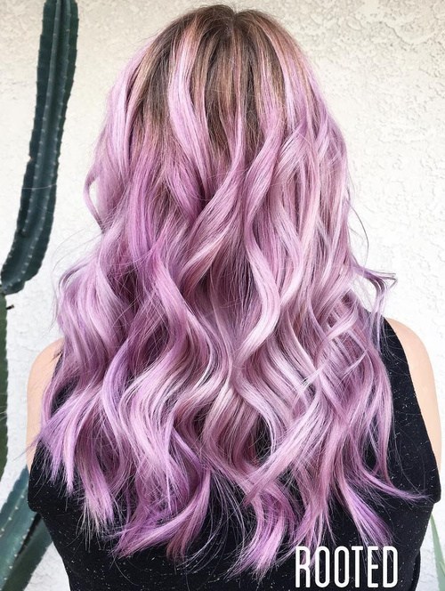 Lavender Beach Waves