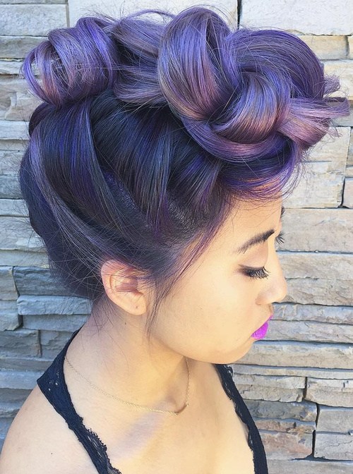 Lavender Braided Hair