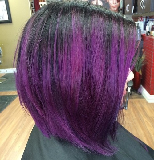 Lavender Stacked Bob