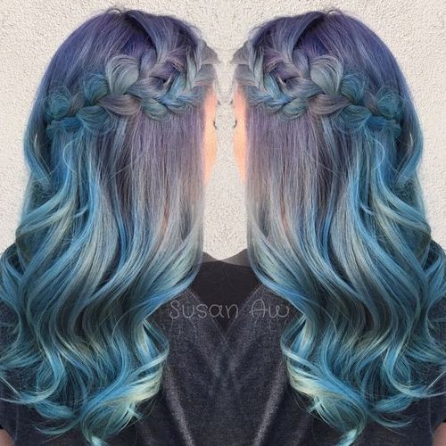 13-82+peroxide 100ml) Sky Blue Hair Color Dye Professional Colour Cream  100ml /天空蓝 /ocean blue（13-82） | Lazada