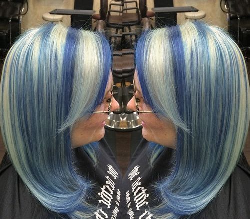 20 Blue Hair Color Ideas- Pastel Blue, Balayage, Ombre 