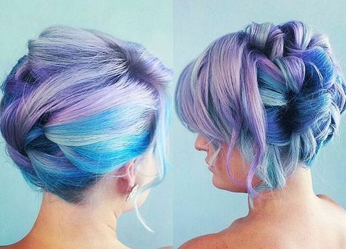 20 Blue Hair Color Ideas Pastel Blue Balayage Ombre Blue