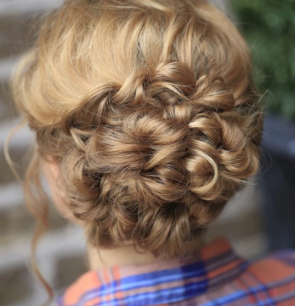 Updo Hairstyle For Medium Long Hair Stylish Homecoming