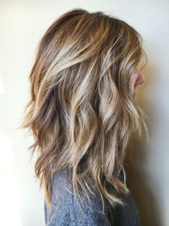 Resultado de imagen de layered long bob 2020