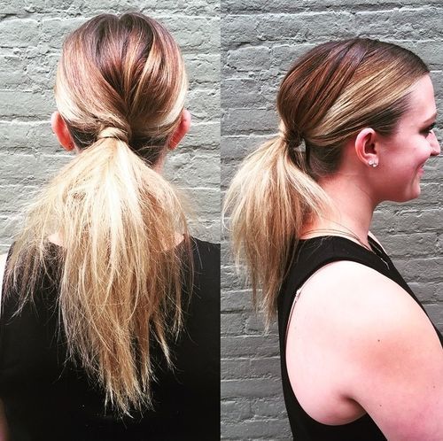 50  Pretty Easy Messy Ponytail Hairstyles You Can Try